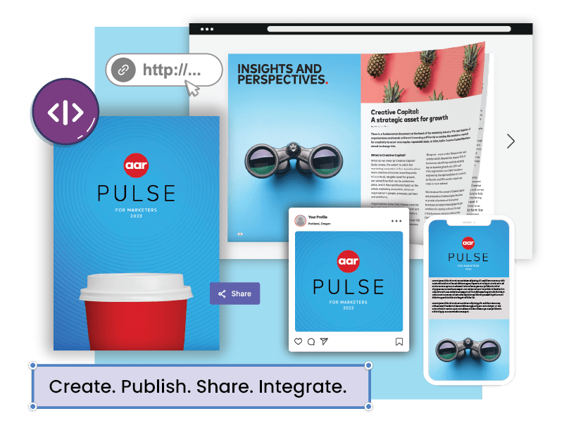 illustration describing where links in features section take user