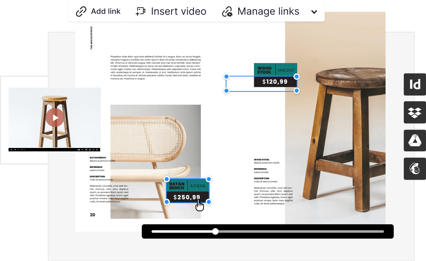 Enrich your flipbooks to keep audiences engaged.